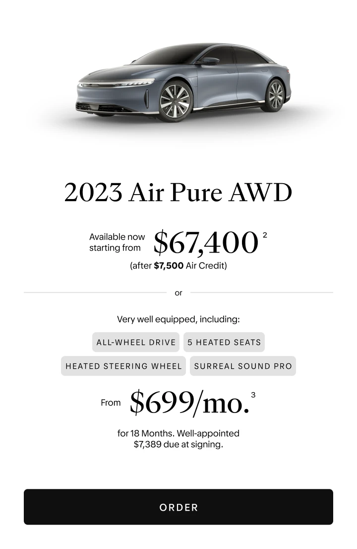 2023 Lucid Air Pure