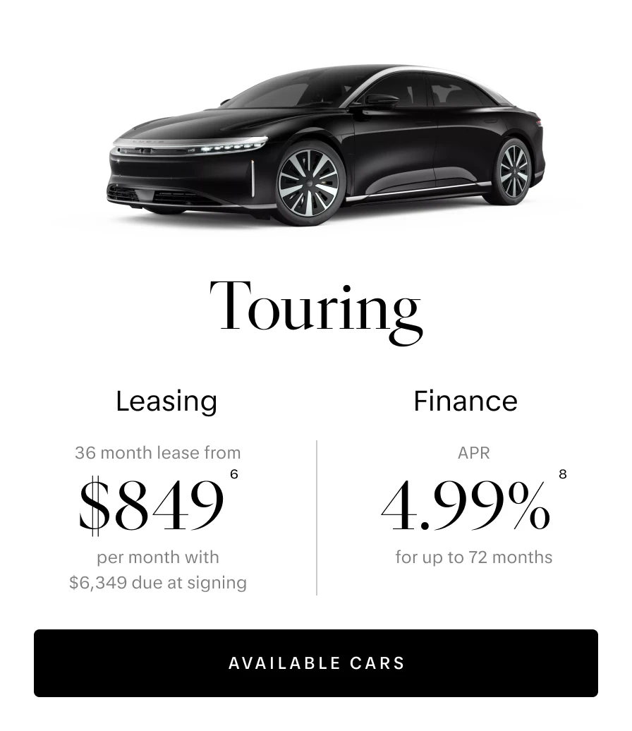 2025 Lucid Air Touring Offer