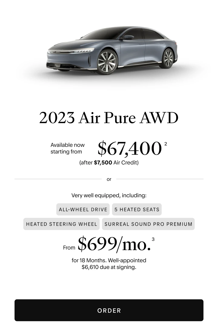 2023 Lucid Air Pure