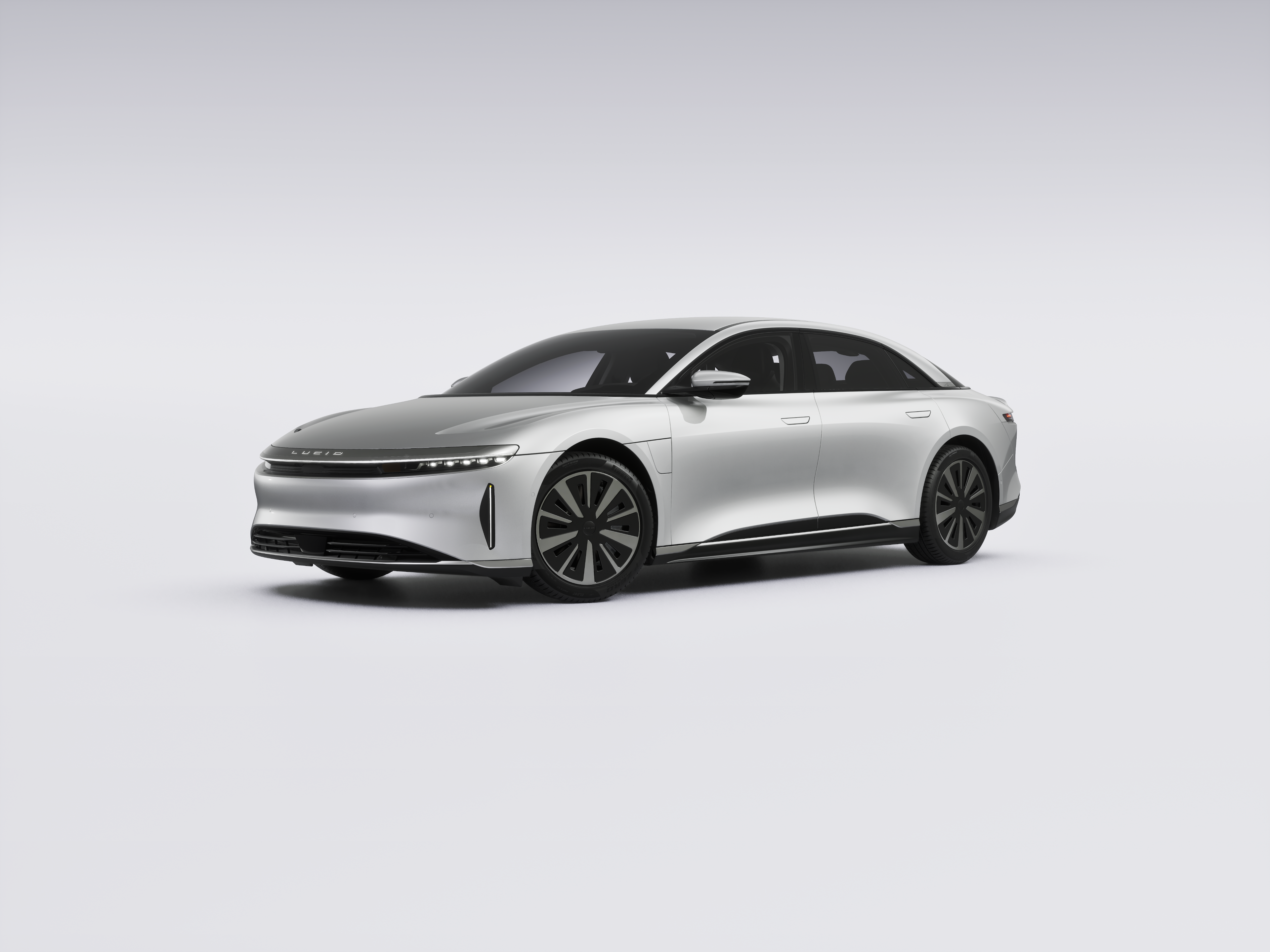 Configured Lucid vehicle
