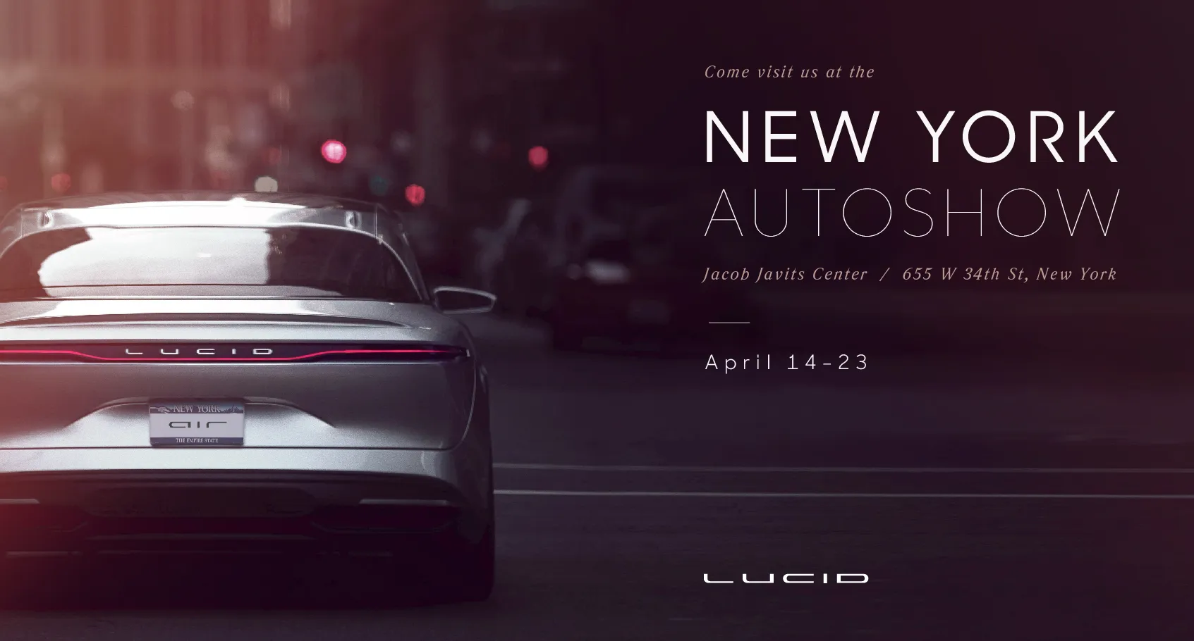 Lucid Air at the New York Auto Show
