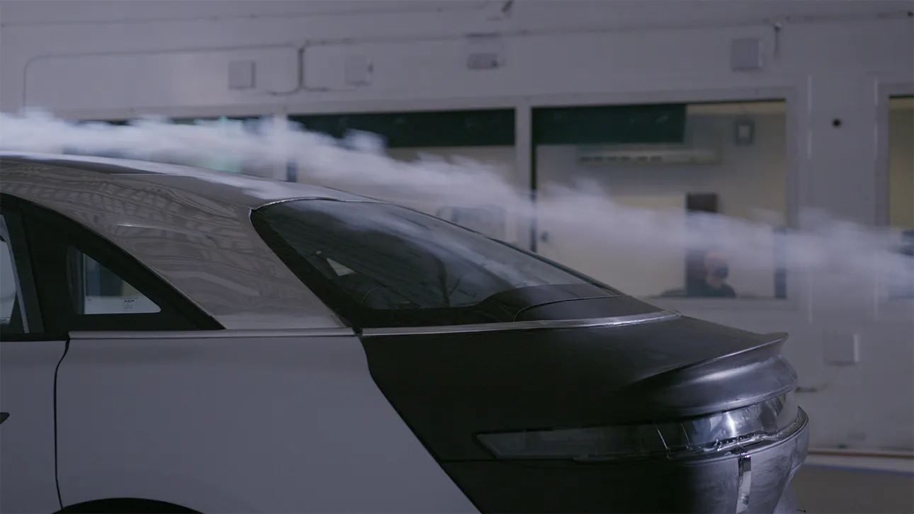 aerodynamic testing of the Lucid Air